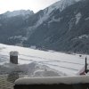 Ausblick von der Terasse im Winter